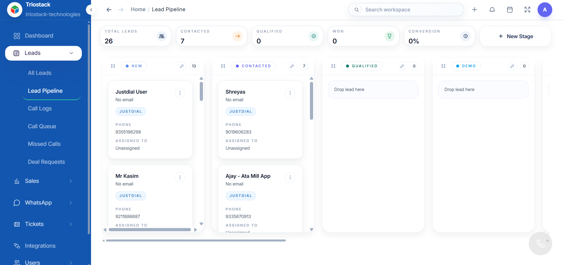 Lead Lifecycle Tracking